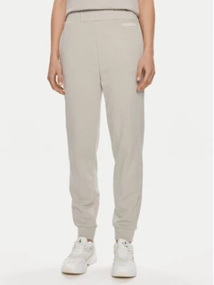 Calvin Klein Spodnie dresowe Micro Logo K20K206632 Beżowy Regular Fit