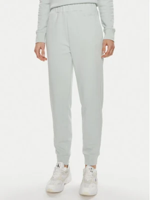 Calvin Klein Spodnie dresowe Micro Logo K20K206632 Zielony Regular Fit