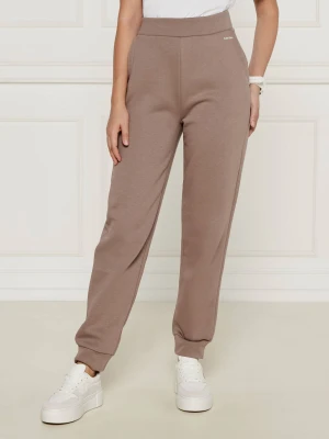 Calvin Klein Spodnie dresowe | Regular Fit beżowy