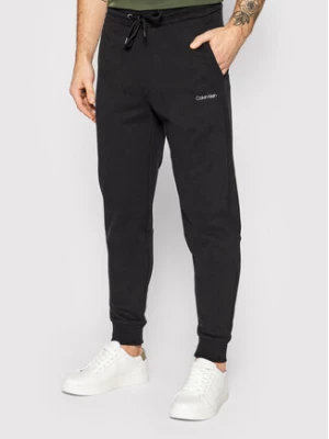 Calvin Klein Spodnie dresowe Small Logo K10K107954 Czarny Regular Fit