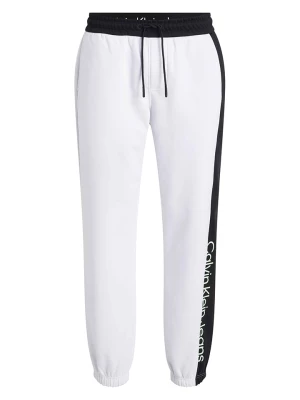 Calvin Klein Spodnie dresowe w kolorze czarno-białym rozmiar: L