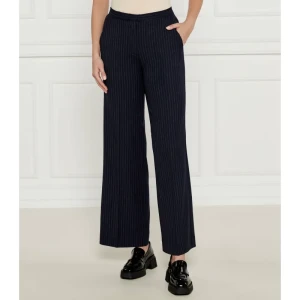Calvin Klein Spodnie | flare fit | z dodatkiem wełny