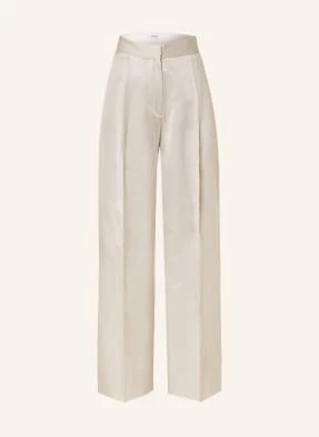 Calvin Klein Spodnie Marlena Z Satyny beige