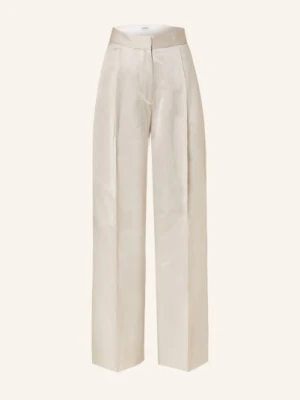 Calvin Klein Spodnie Marlena Z Satyny beige