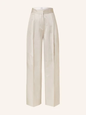 Calvin Klein Spodnie Marlena Z Satyny beige