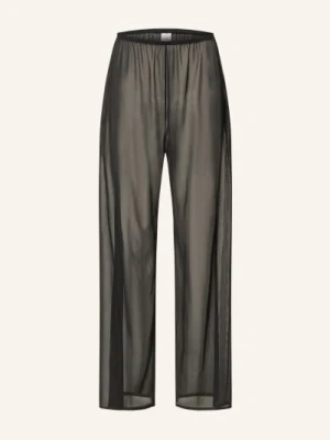 Calvin Klein Spodnie Marlene Z Siateczki schwarz