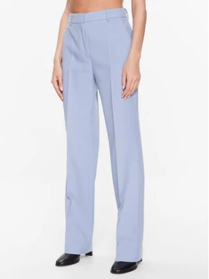 Calvin Klein Spodnie materiałowe Essential Slim Straight K20K205188 Błękitny Regular Fit