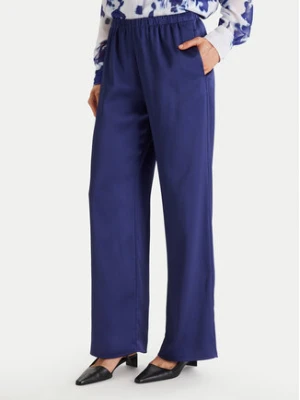 Calvin Klein Spodnie materiałowe LV044F611G Granatowy Regular Fit