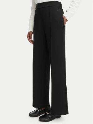 Calvin Klein Spodnie materiałowe LV044G210G Czarny Wide Fit