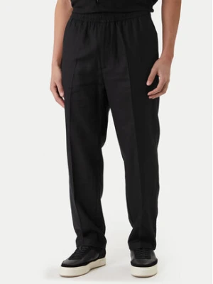 Calvin Klein Spodnie materiałowe LV04LF619G Czarny Straight Fit