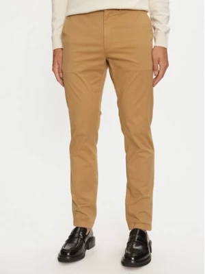 Calvin Klein Spodnie materiałowe Modern Twill K10K113696 Khaki Slim Fit