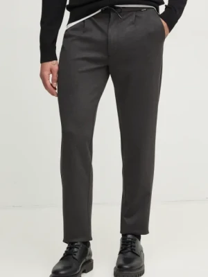 Calvin Klein spodnie męskie kolor szary dopasowane K10K113648