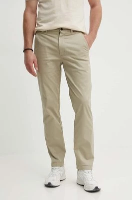 Calvin Klein spodnie męskie kolor zielony proste K10K113692
