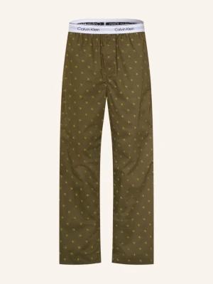 Calvin Klein Spodnie Od Piżamy Cotton Poplin gruen
