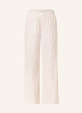 Calvin Klein Spodnie Od Piżamy Flannel Sleep Z Flaneli beige