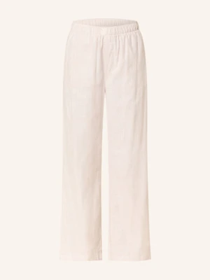 Calvin Klein Spodnie Od Piżamy Flannel Sleep Z Flaneli beige