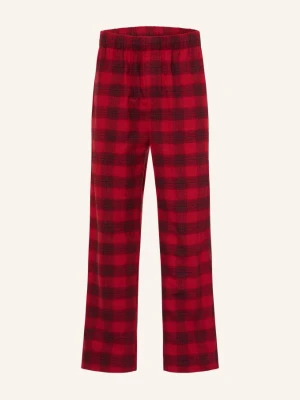 Calvin Klein Spodnie Od Piżamy Flannel Sleep Z Flaneli rot