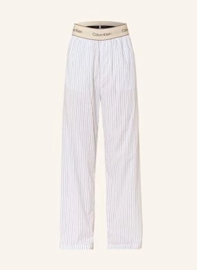 Calvin Klein Spodnie Od Piżamy Heritage Cotton Poplin weiss