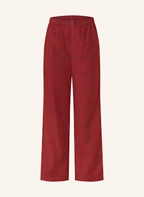 Calvin Klein Spodnie Od Piżamy Z Flaneli rot