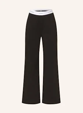 Calvin Klein Spodnie Rekreacyjne Logo Cotton Jersey schwarz