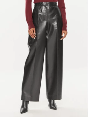 Calvin Klein Spodnie skórzane K20K207083 Czarny Straight Leg
