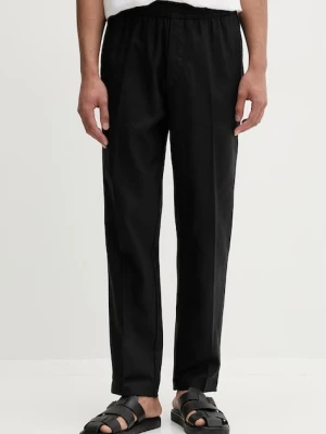 Calvin Klein spodnie straight męskie z lnem