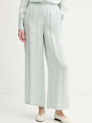 Calvin Klein spodnie wide leg damskie z wiskozy