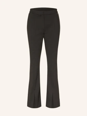 Calvin Klein Spodnie Z Jerseyu Ponte schwarz CZARNY