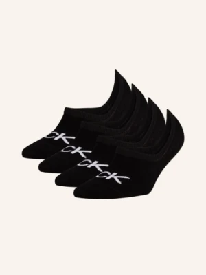 Calvin Klein Stopki, 4 Pary schwarz