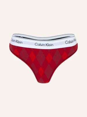 Calvin Klein Stringi Icon Cotton Modal rot beżowy