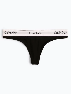 Calvin Klein Stringi Kobiety Bawełna czarny jednolity,