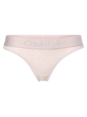 Calvin Klein Stringi Kobiety lila wypukły wzór tkaniny,