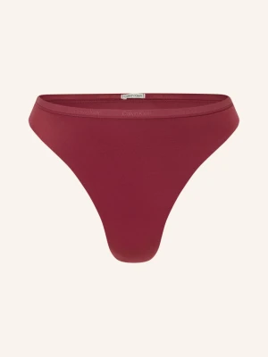 Calvin Klein Stringi Perfectly Fit rot CIEMNOCZERWONY