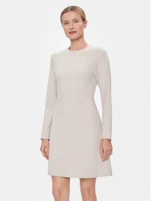 Calvin Klein Sukienka codzienna Hw Viscose Fit & Flare Dress K20K206336 Beżowy Regular Fit