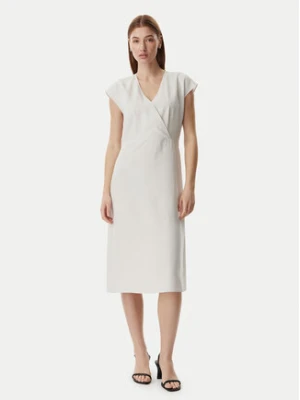 Calvin Klein Sukienka codzienna LV044F016G Beżowy jasny Regular Fit