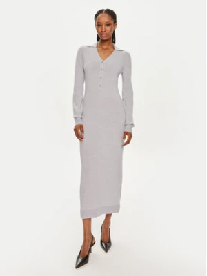 Calvin Klein Sukienka dzianinowa K20K207219 Szary Slim Fit