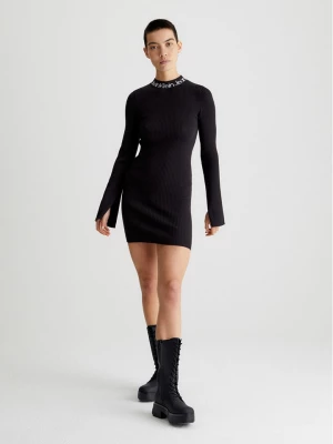Calvin Klein Sukienka dzianinowa w kolorze czarnym rozmiar: M