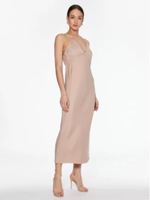 Calvin Klein Sukienka koktajlowa K20K205027 Beżowy Slim Fit