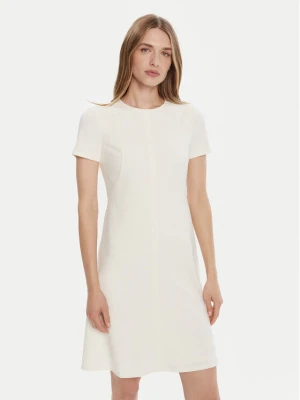 Calvin Klein Sukienka koktajlowa LV044C064G Écru Slim Fit Kremowy