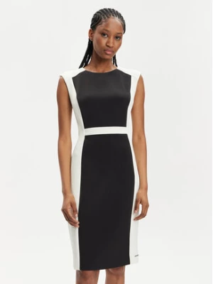 Calvin Klein Sukienka koktajlowa Neoprene K20K207074 Czarny Slim Fit
