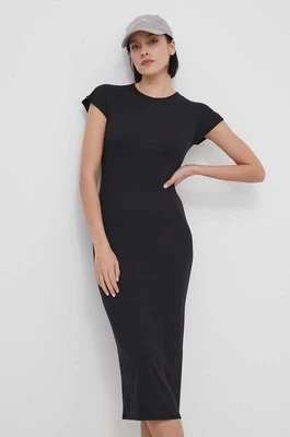 Calvin Klein sukienka kolor czarny midi dopasowana K20K206537