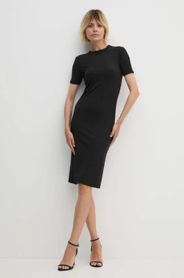 Calvin Klein sukienka kolor czarny mini dopasowana K20K207233