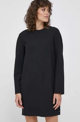 Calvin Klein sukienka kolor czarny mini prosta