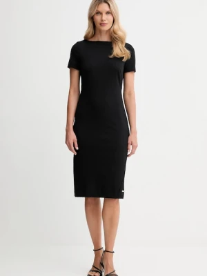 Calvin Klein sukienka kolor czarny mini prosta LV044D063G