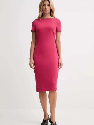 Calvin Klein sukienka kolor różowy mini prosta LV044D063G