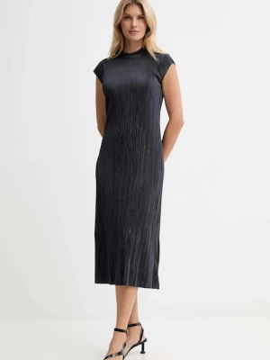 Calvin Klein sukienka kolor szary midi dopasowana LV044E219G