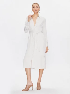 Calvin Klein Sukienka koszulowa K20K205218 Écru Regular Fit