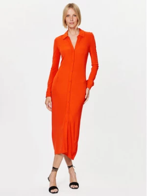 Calvin Klein Sukienka koszulowa K20K205760 Pomarańczowy Regular Fit