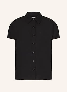 Calvin Klein Sukienka Koszulowa Z Lnem schwarz