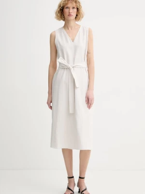 Calvin Klein sukienka letnia z lnem
